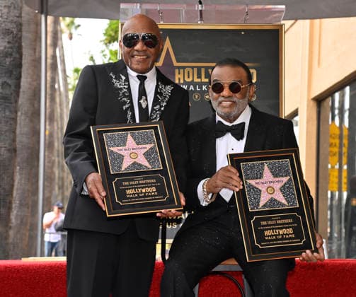 The Isley Brothers erhalten Stern auf dem Hollywood Walk of Fame in Los Angeles