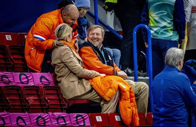 Royals, König Willem-Alexander und Königin Maxima der Niederlande besuchen Short Track Wettkämpfe der Olympischen Winterspiele