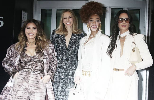 Loren Ridinger, Dee Ocleppo Hilfiger, Winnie Harlow und Isabela Rangel bei Good Day New York