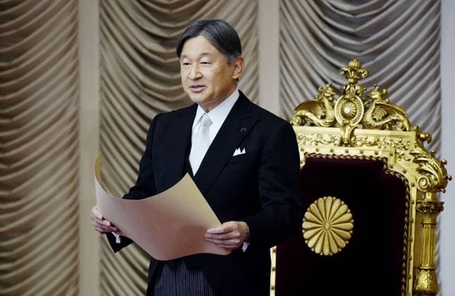 Japan, Kaiser Naruhito eröffnet Parlamentssitzung in Tokio