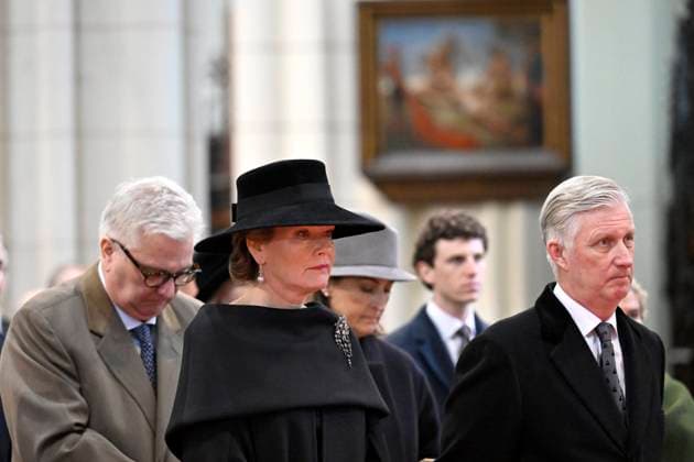 Royals, König Philippe und Königin Mathilde von Belgien bei Gedenkmesse für verstorbene Mitglieder der Königsfamilie in Brüssel