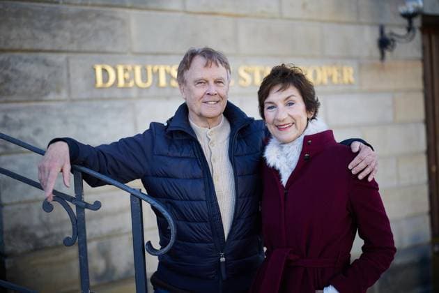 Berlin, Christiane Theobald und Martin Puttke Fotoshooting an der Staatsoper