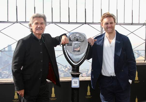 Kurt und Wyatt Russell besuchen das Empire State Building in New York