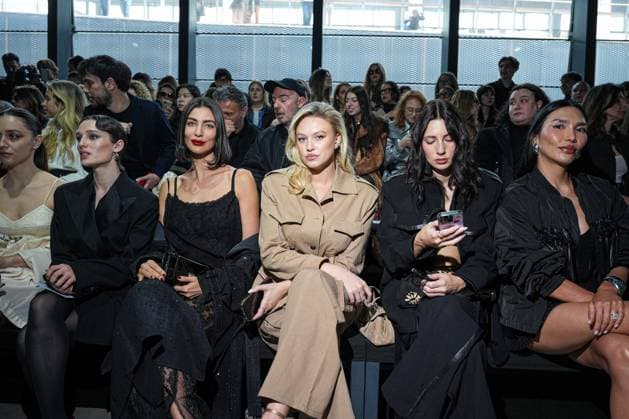 Mailand Fashion Week, Gäste der Ermanno Scervino Modenschau