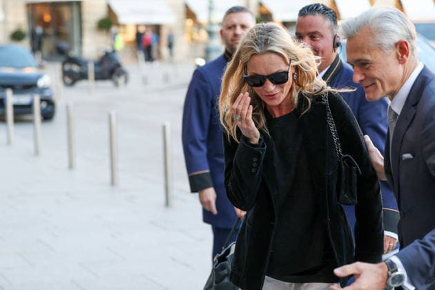 Paris Fashion Week, Kate Moss Ankunft im Hotel Ritz