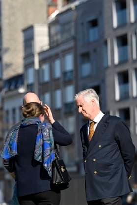 Royals, König Philippe von Belgien besucht Diogenes Organisation in Brüssel