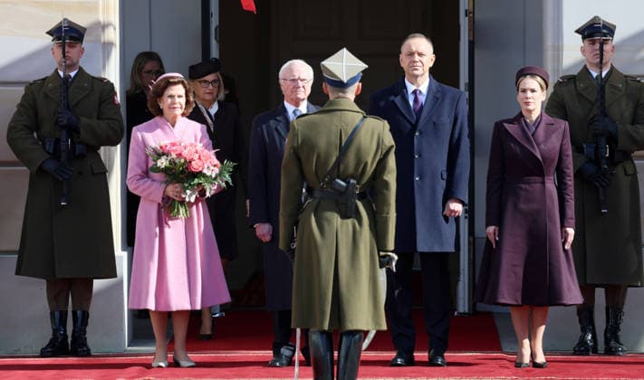 Polen, König Carl Gustaf und Königin Silvia von Schweden zu Gast in Warschau