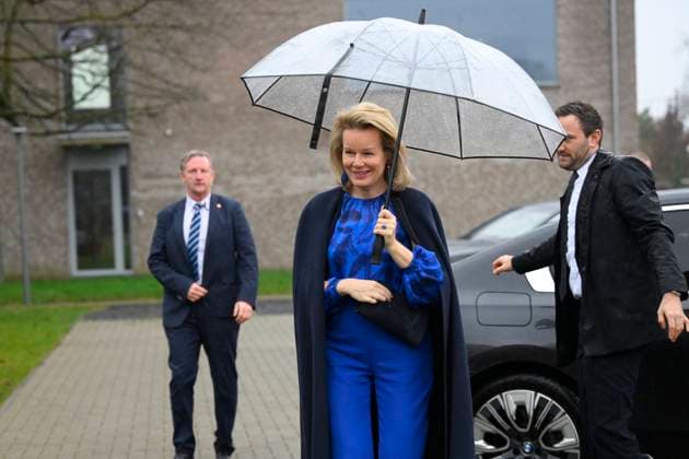 Belgien, Königin Mathilde besucht Jugendhilfe De Kering in Brüssel