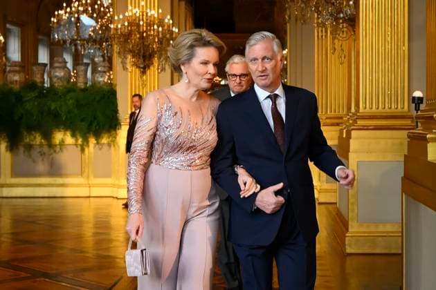 Royals, Königin Mathilde und König Philippe besuchen Frühlingskonzert in Brüssel