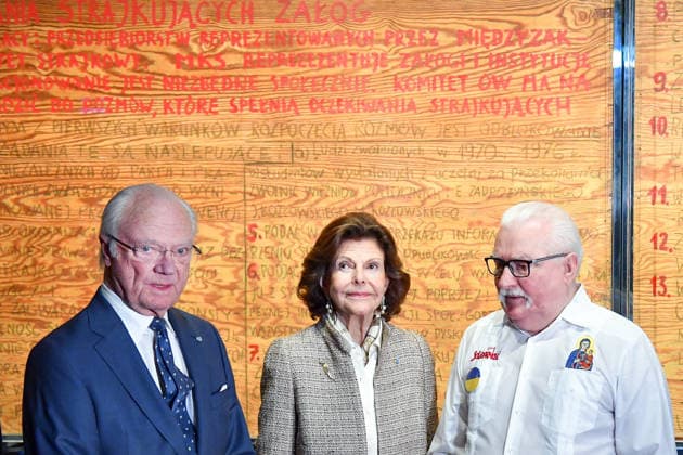 Polen, König Carl Gustaf und Königin Silvia von Schweden zu Gast in Gdansk