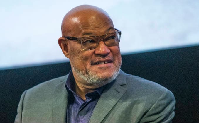 Laurence Fishburne während Podiumsdiskussion in Lausanne