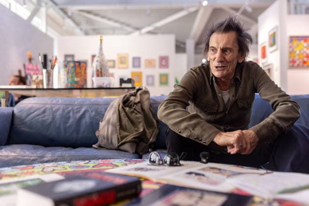Rolling Stones-Gitarrist Ron Wood im Neuen Kunstmuseum in Tübingen