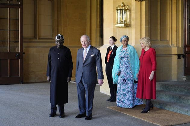 Großbritannien, König Charles III. verabschiedet Bola Ahmed Tinubu