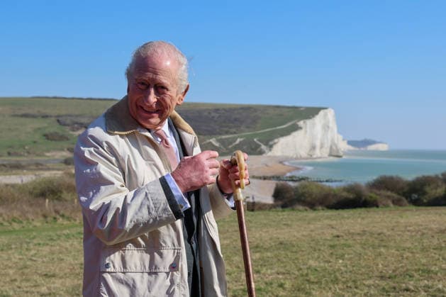 Royals, König Charles weiht den King Charles III England Coast Path ein und eröffnet Seven Sisters Reserve in Seaford