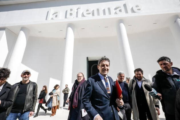Arts, Kunst, Biennale Venedig, Präsentation des renovierten Zentralpavillons mit Präsident Pietrangelo Buttafuoco