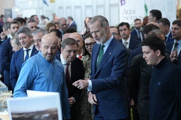Royals, Spanien, König Felipe weiht Messe Alimentaria in L Hospitalet de Llobregat ein