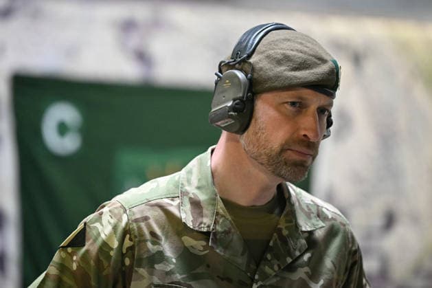 Royals, Prinz William besucht das erste Bataillon des Mercian-Regiments in Bulford