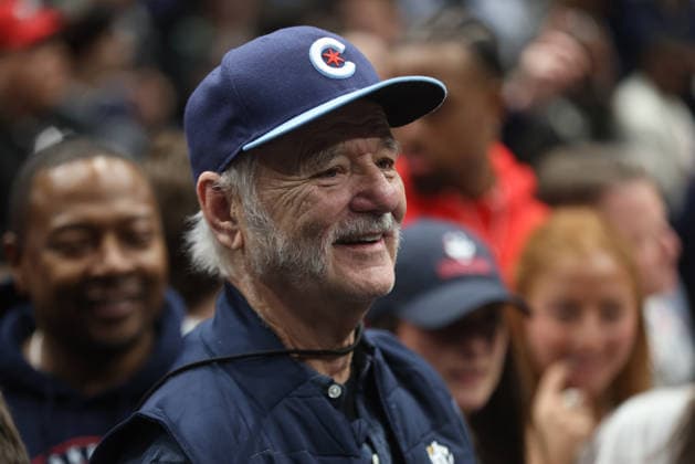 Celebrity, Bill Murray bei Basketballspiel in Washington DC
