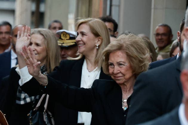 Royals, Königin Sofia und Infantinnen bei Schweigeprozession Cristo de los Mineros in Cartagena