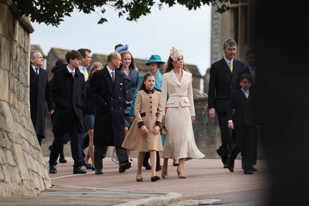 Royals, Mitglieder der britischen Königsfamilie besuchen Gottesdienst am Ostersonntag