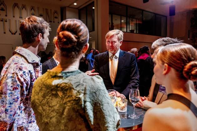 Royals, König Willem-Alexander und Maxima besuchen Jubiläumsvorstellung zum 200-jährigen Bestehen des Königlichen Konservatoriums in Den Haag