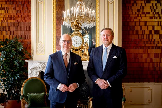 Royals, König Willem-Alexander der Niederlande empfängt Alar Karis in Den Haag
