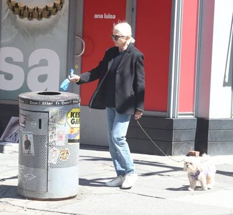 Celebrity, Ellen Barkin unterwegs in New York