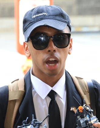Celebrity, Südkorea, Seoul, YouTuber Johnny Somali spricht vor Gericht mit Reportern