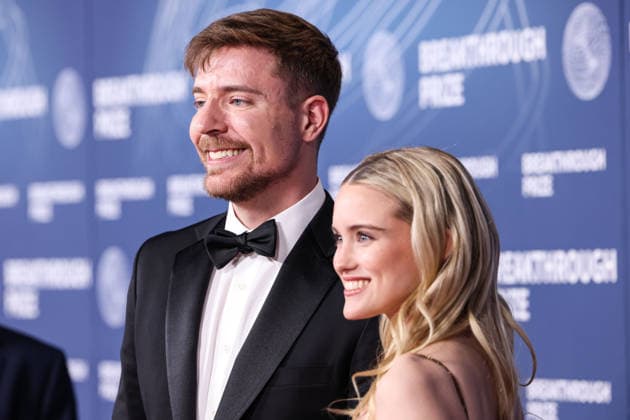 YouTube-Star MrBeast hat Thea Booysen geheiratet, Archivbilder