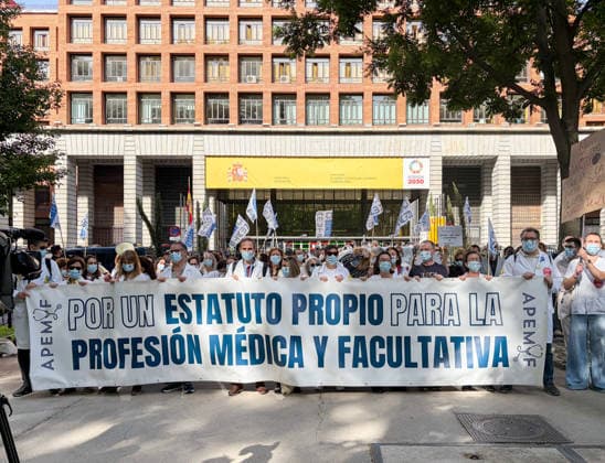 Spanien, Streik der niedergelassenen Ärzte in Madrid