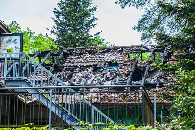 Hessen, Dachstuhlbrand in Weiterstadt