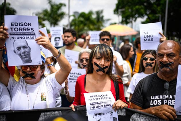 Venezuela, Protest für die Freilassung politischer Gefangener in Caracas