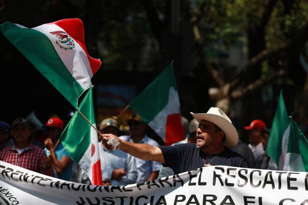 Mexiko, Bauernproteste in Mexiko-Stadt