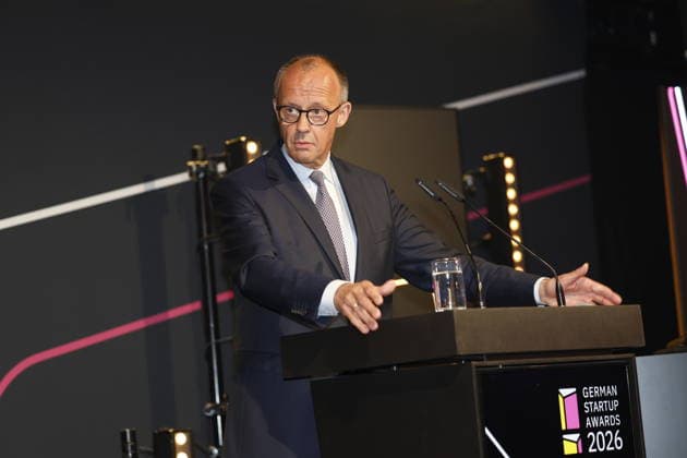 Berlin, Friedrich Merz bei Verleihung der German Startup Awards 2026