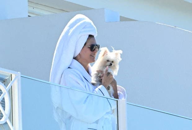 Celebrity, Internationale Filmfestspiele von Cannes, Heidi Klum auf dem Balkon des Hotels Eden Roc