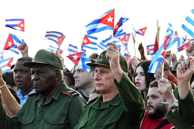 USA verhängen Sanktionen gegen Kubas Präsidenten Miguel Diaz-Canel, Archivbilder