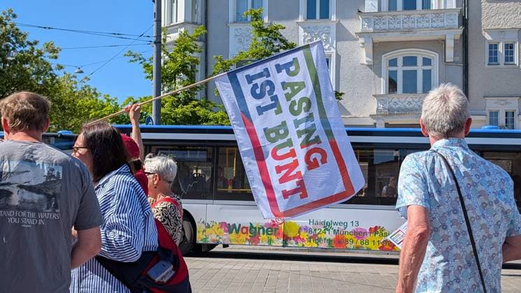 Bayern, Pasing ist bunt Demonstration in München