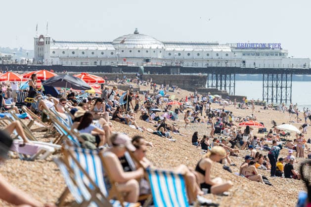 Großbritannien, Strandwetter in Brighton