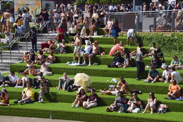 London, Sonnenschein in King s Cross