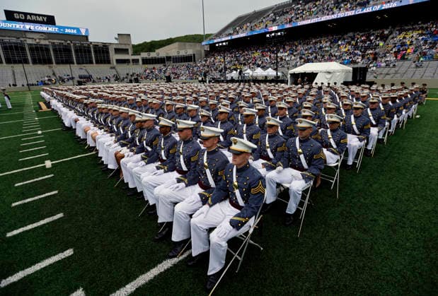 USA, West Point Abschlussfeier in New York