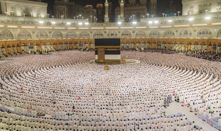 Saudi-Arabien, Muslime vor Beginn der Hadsch in Mekka
