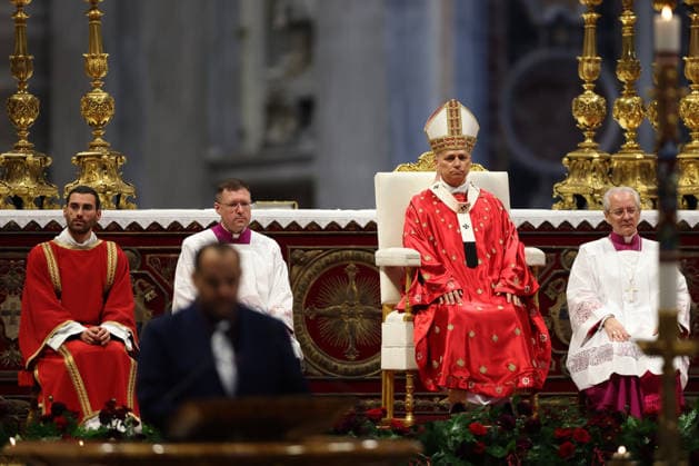 Vatikan, Papst Leo feiert Messe am Pfingstsonntag im Petersdom
