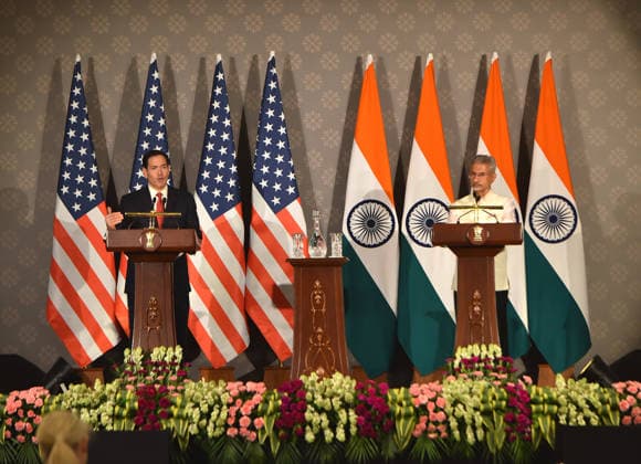 Indien, Marco Rubio in Neu-Delhi