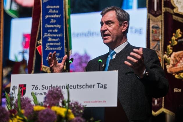 Sudetendeutscher Tag erstmals in Tschechien, Markus Söder spricht auf Versammlung in Brünn
