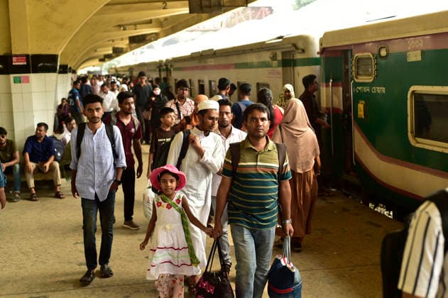 Bangladesch, Reisewelle zum islamischen Opferfest Eid al-Adha
