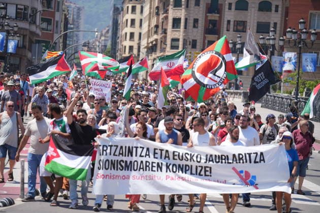 Spanien, Pro-palästinensische Demonstration in Bilbao