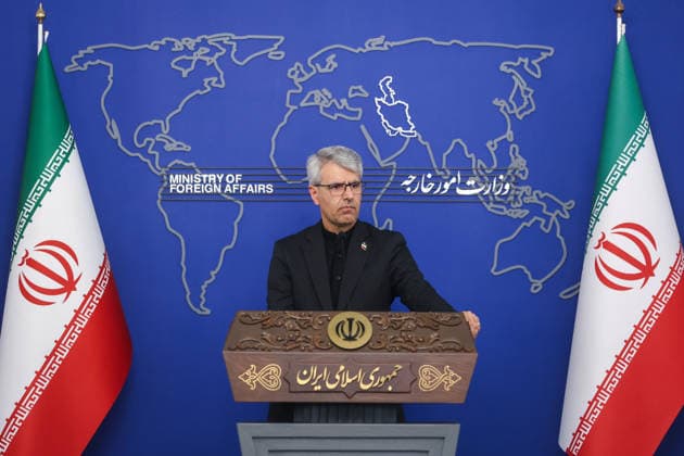 Iran, Esmail Baghaei Pressekonferenz in Teheran