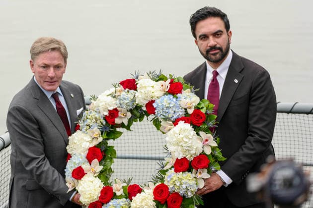 USA, Zohran Mamdani am Memorial Day in New York