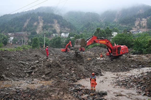 China, Überschwemmungen in Chongqing