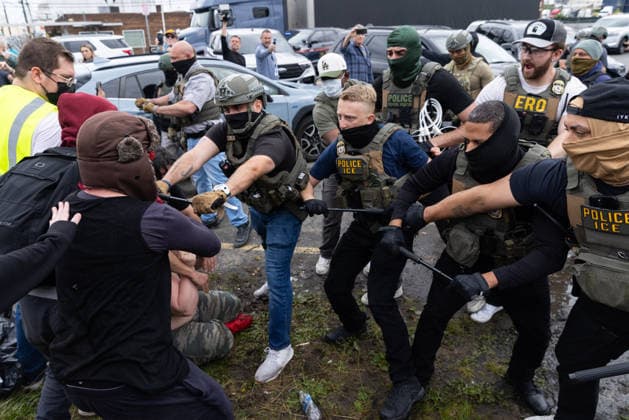 USA, Protest gegen ICE in New Jersey